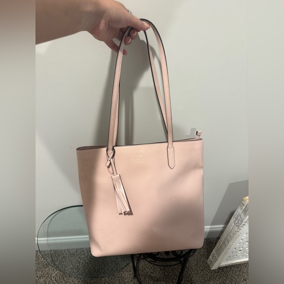 kate spade Handbags - Kate Spade Blush Pink Tote with Tassel